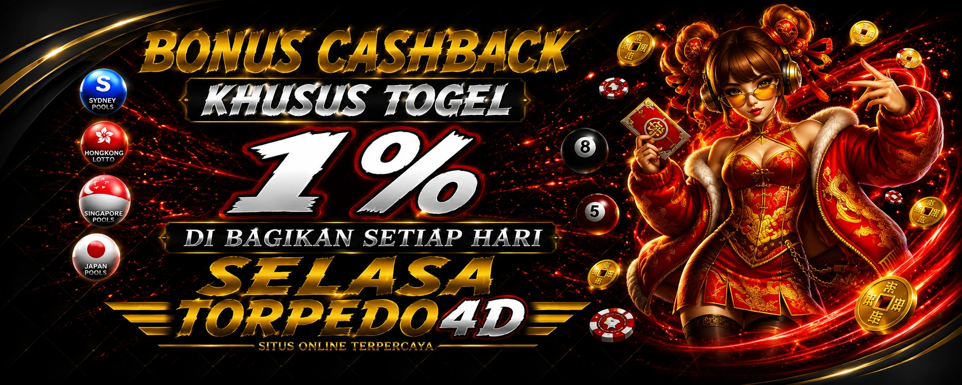 CASHBACK TOGEL 1% ( KHUSUS TOGEL )